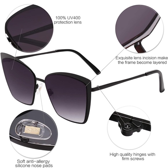 Women’s oversized sunglasses - Picture 5 of 7